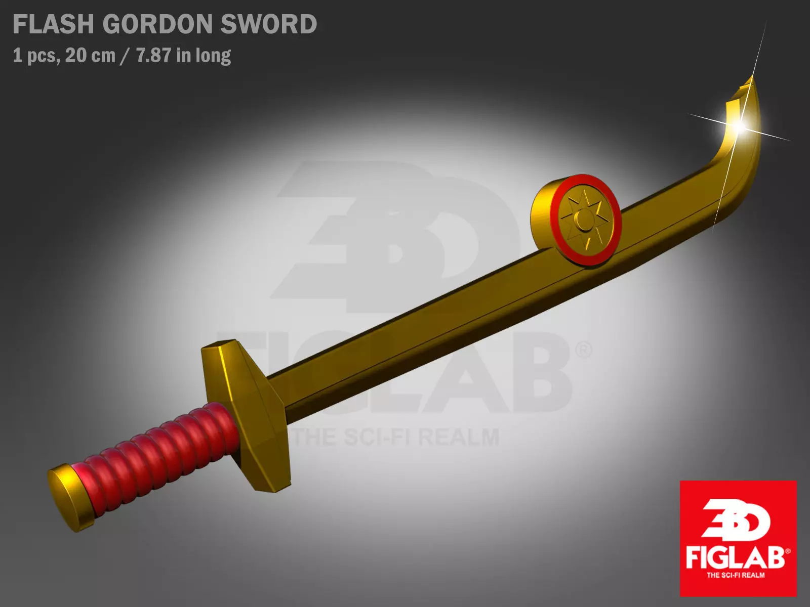 FLASH GORDON MONGO GUARD SWORD 3D model_0