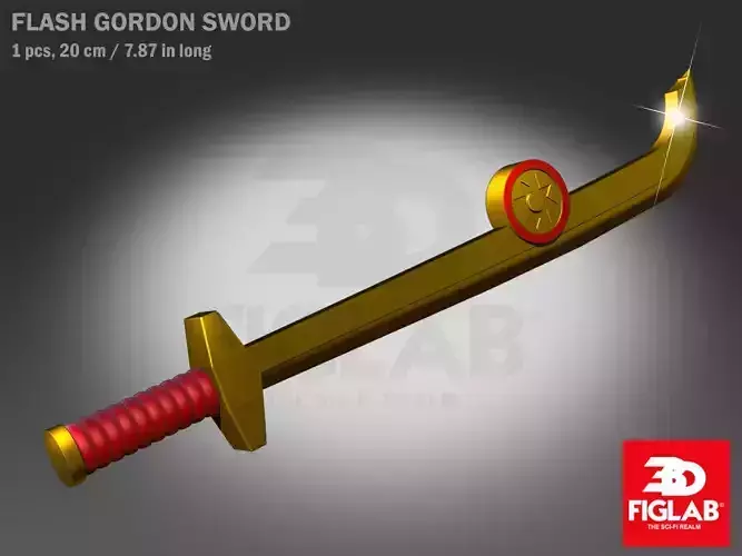 FLASH GORDON MONGO GUARD SWORD 3D model