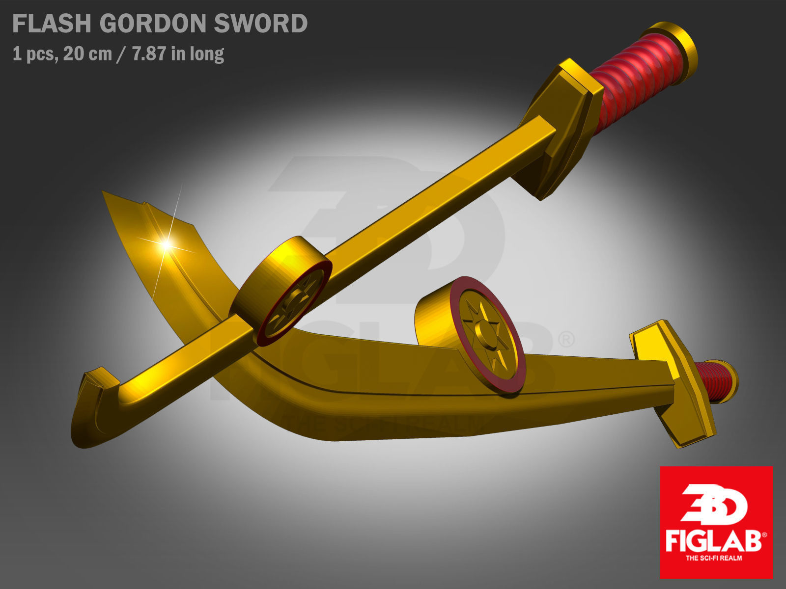 FLASH GORDON MONGO GUARD SWORD 3D model_1