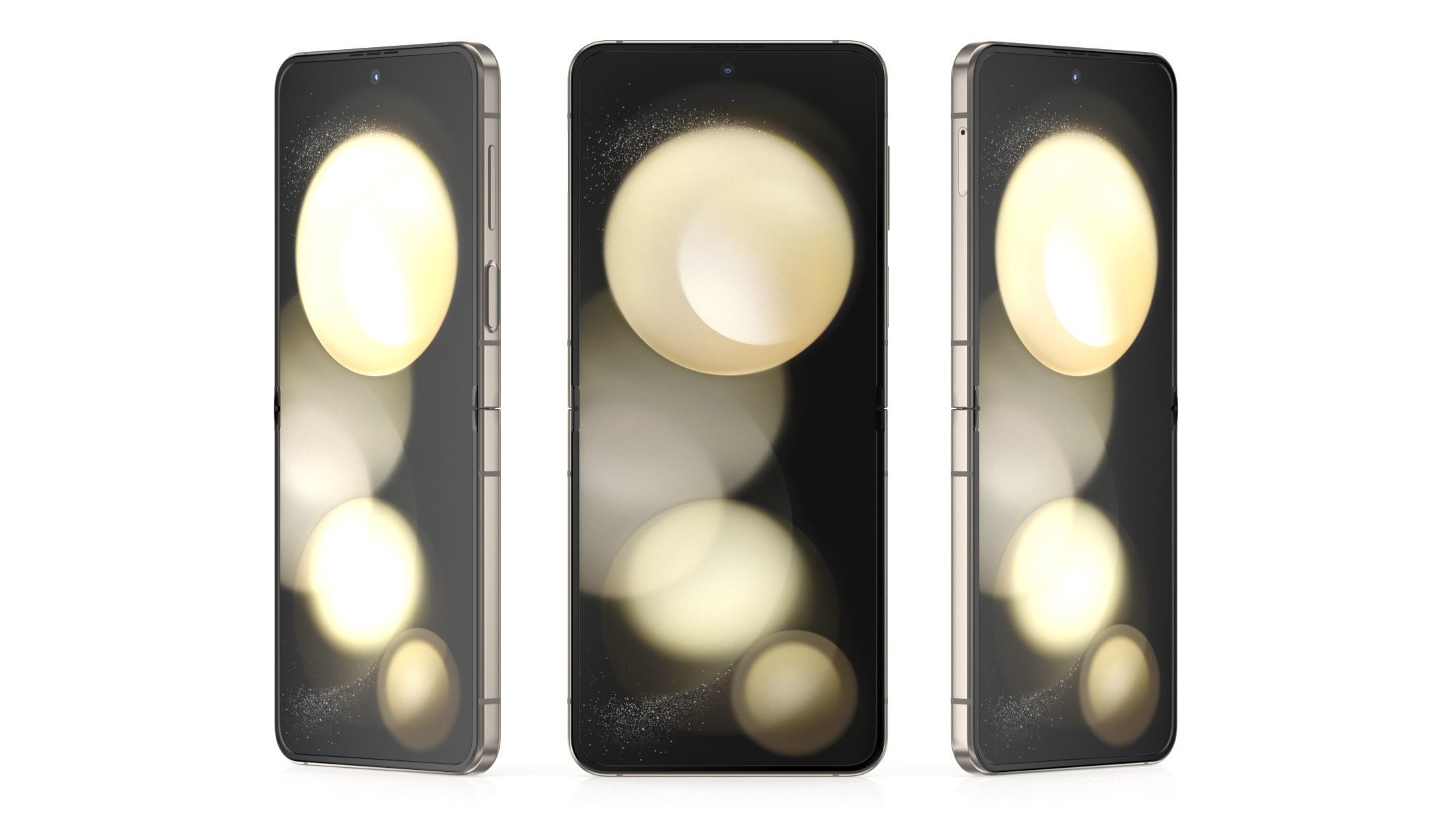 Samsung Galaxy Z Flip 5 Cream 3D model_7