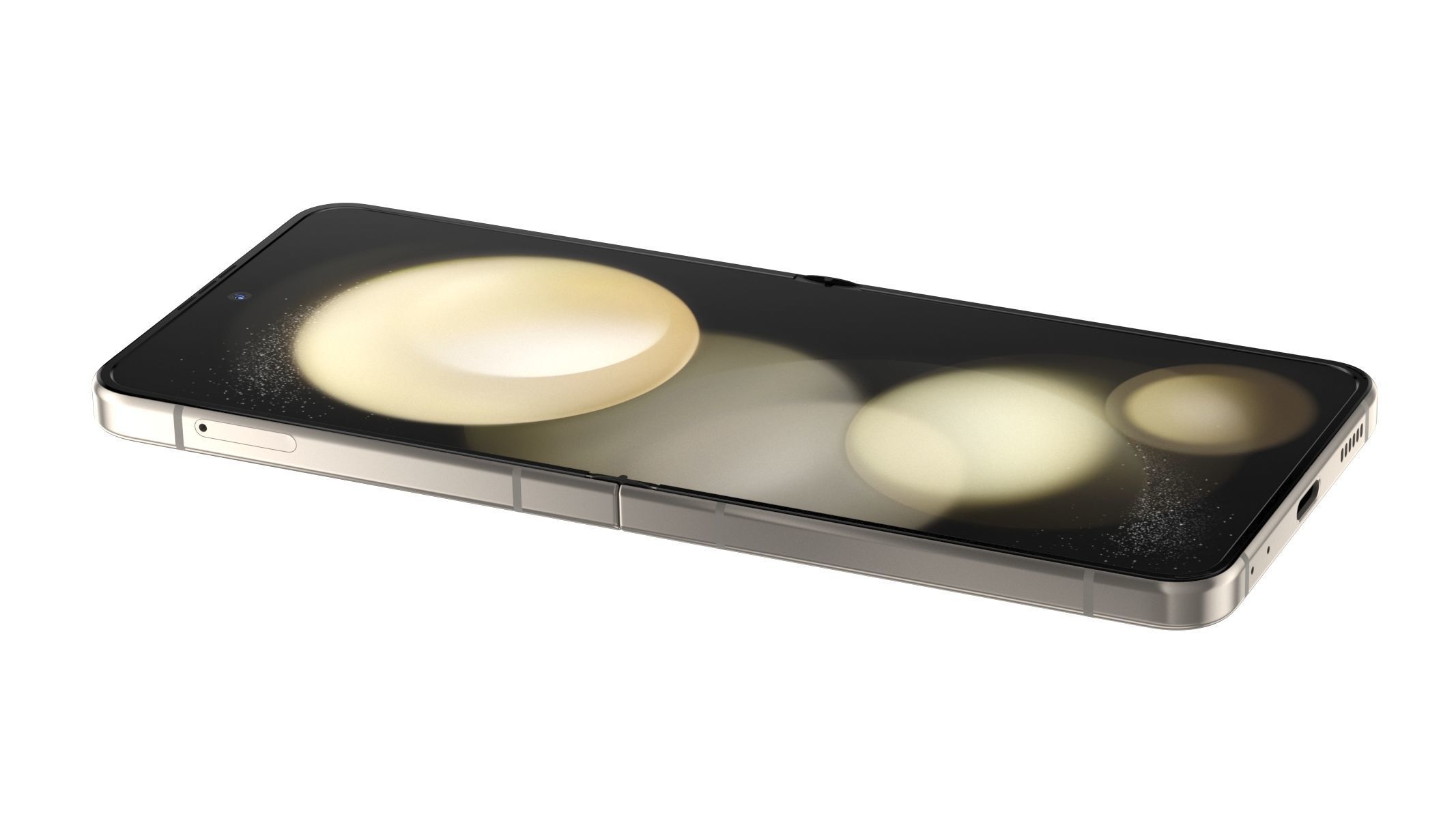 Samsung Galaxy Z Flip 5 Cream 3D model_4