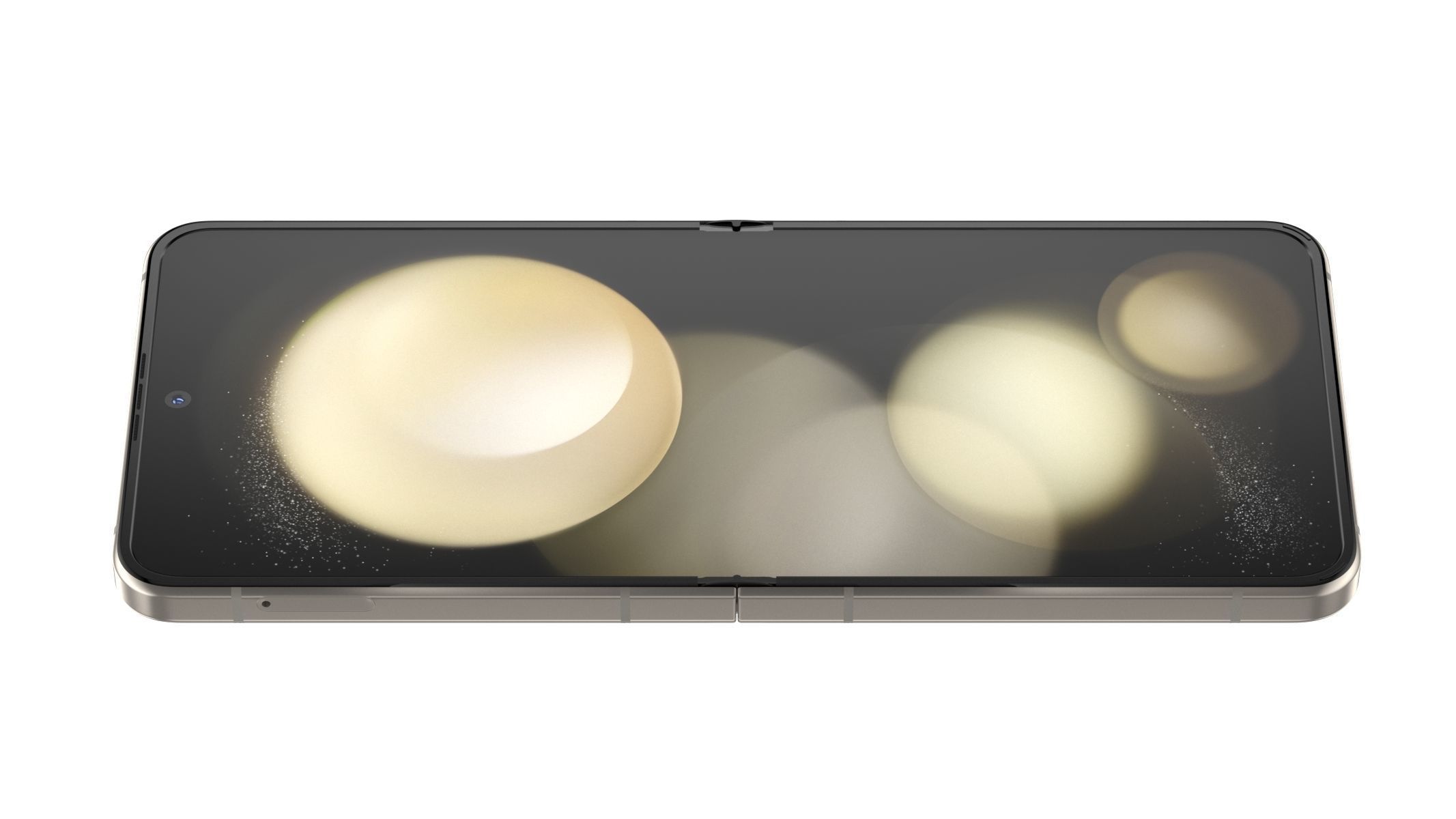 Samsung Galaxy Z Flip 5 Cream 3D model_3