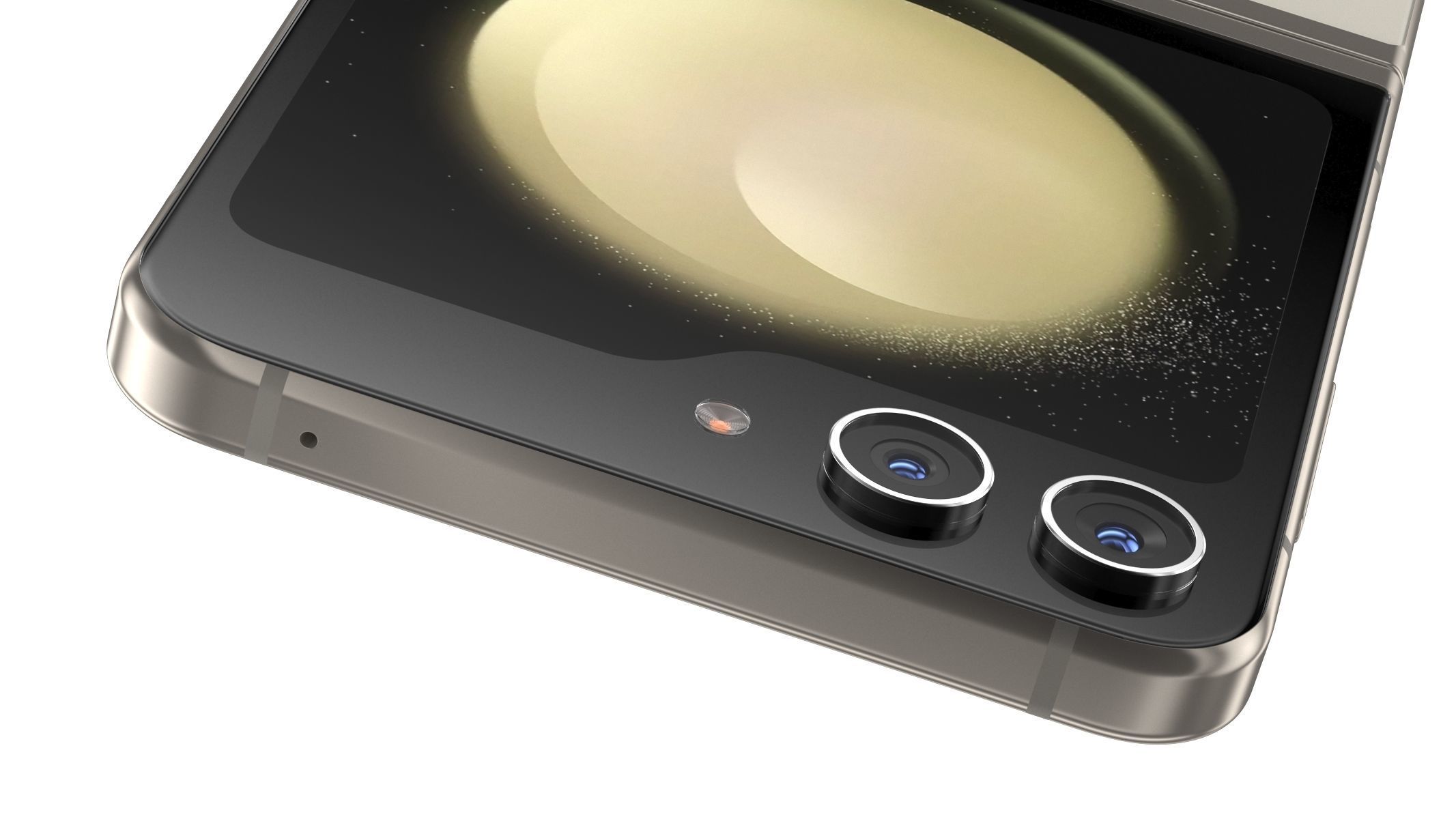 Samsung Galaxy Z Flip 5 Cream 3D model_6