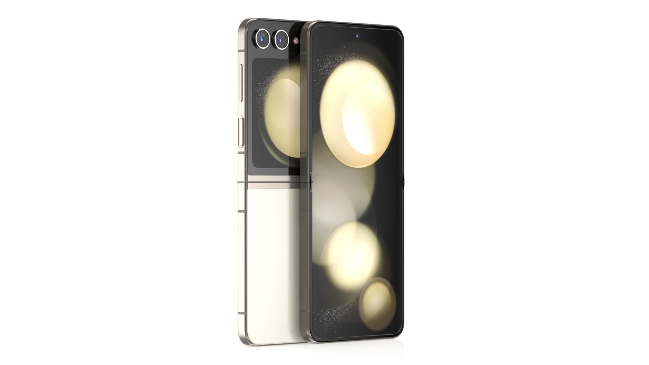 Samsung Galaxy Z Flip 5 Cream 3D model_1