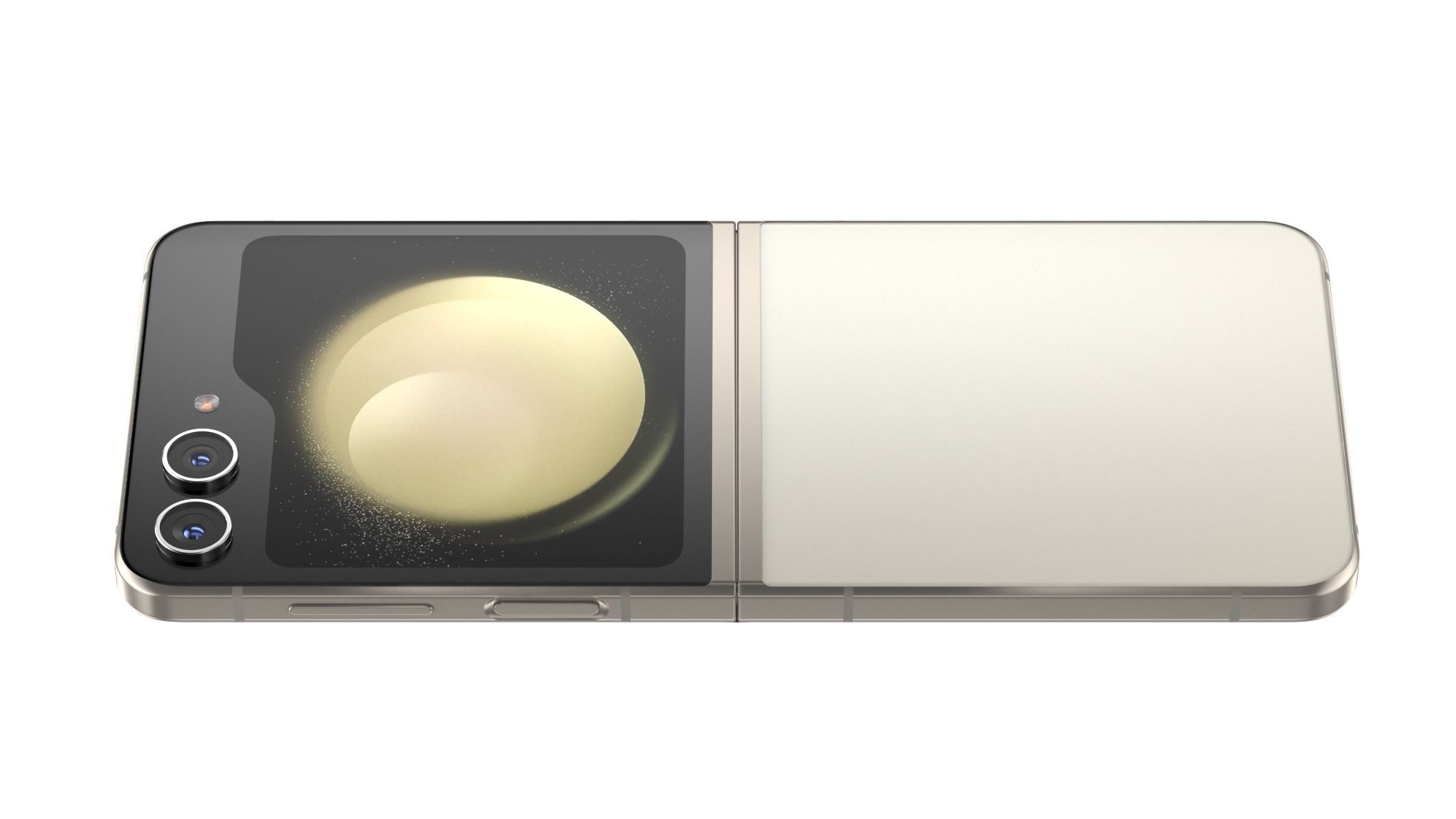 Samsung Galaxy Z Flip 5 Cream 3D model_2