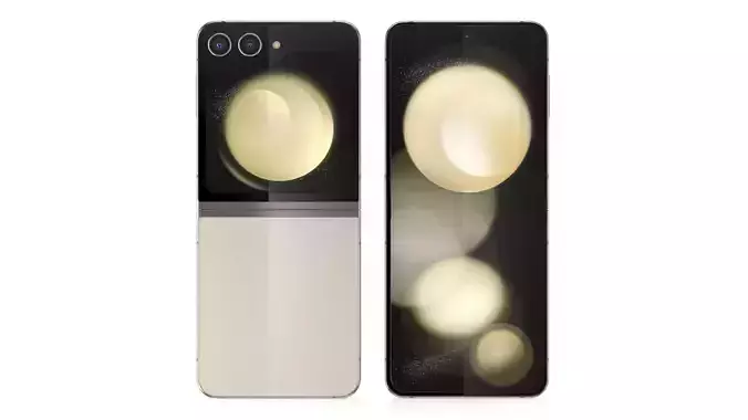 Samsung Galaxy Z Flip 5 Cream  3D model
