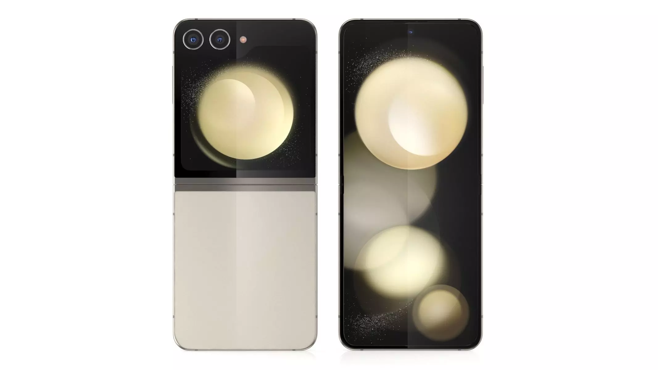 Samsung Galaxy Z Flip 5 Cream 3D model_0