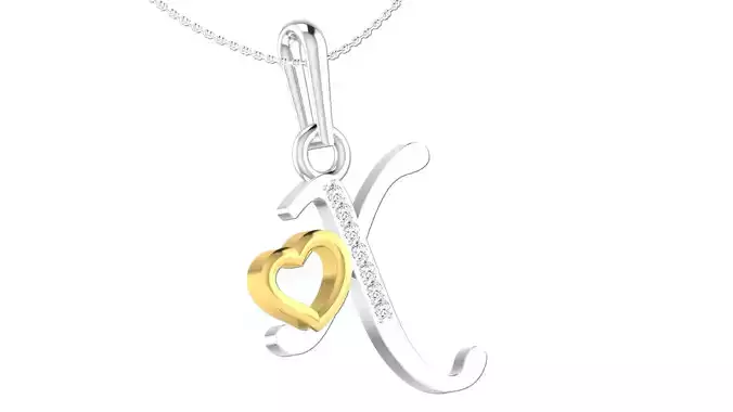 X letter pendent