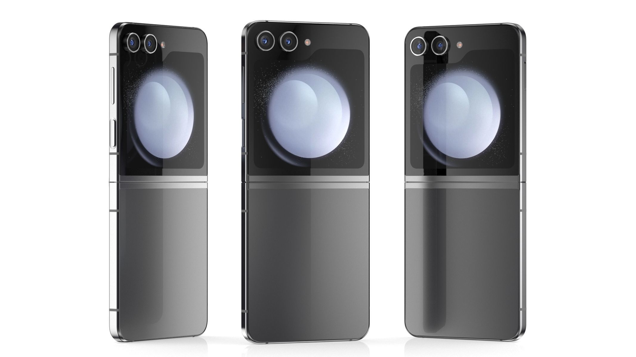 Samsung Galaxy Z Flip 5 Graphite 3D model_8