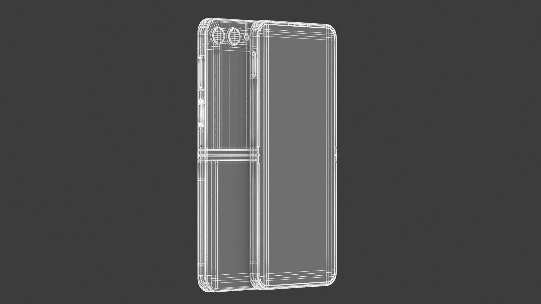 Samsung Galaxy Z Flip 5 Graphite 3D model_11