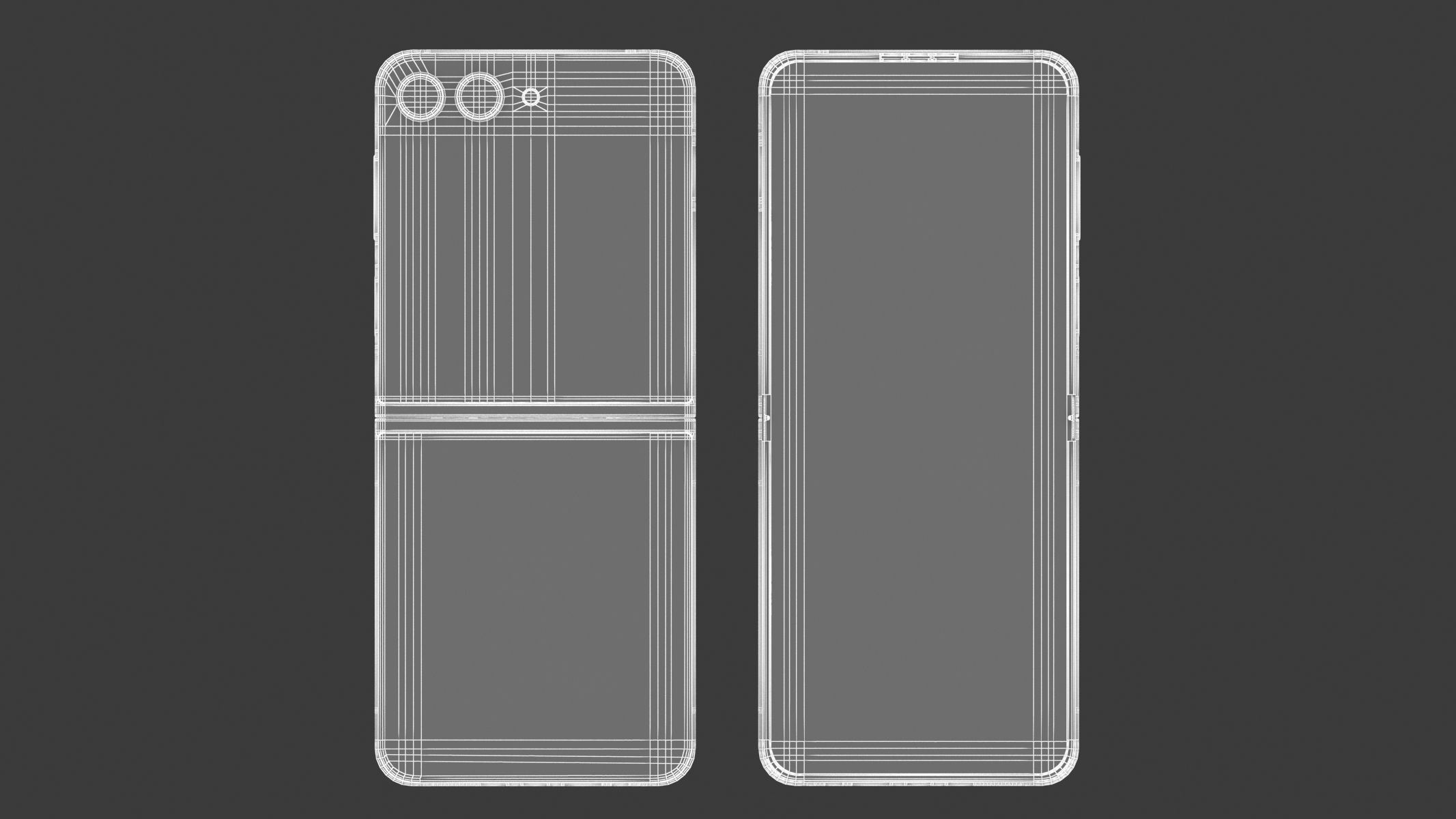 Samsung Galaxy Z Flip 5 Graphite 3D model_10
