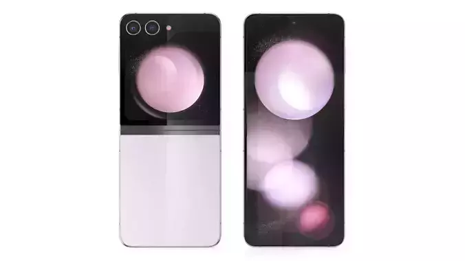 Samsung Galaxy Z Flip 5 Lavender 3D model