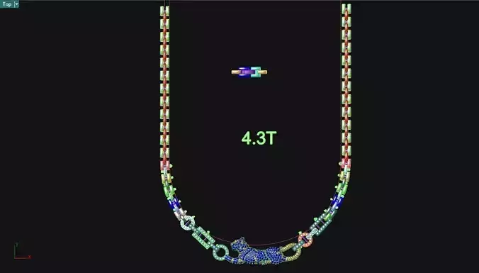 Necklace Tiger 3D print model