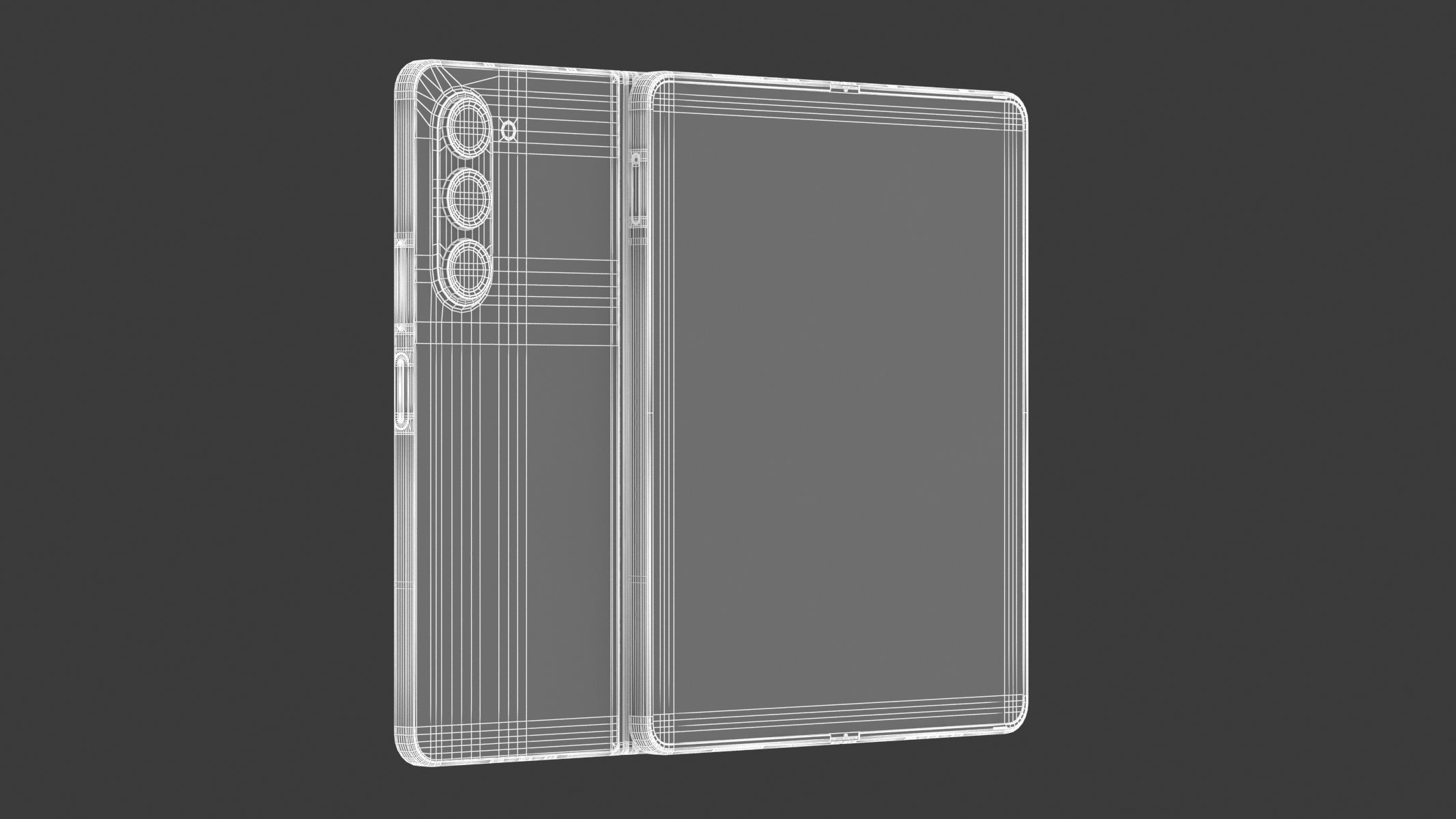 Samsung Galaxy Z Fold 5 Blue  3D model_11