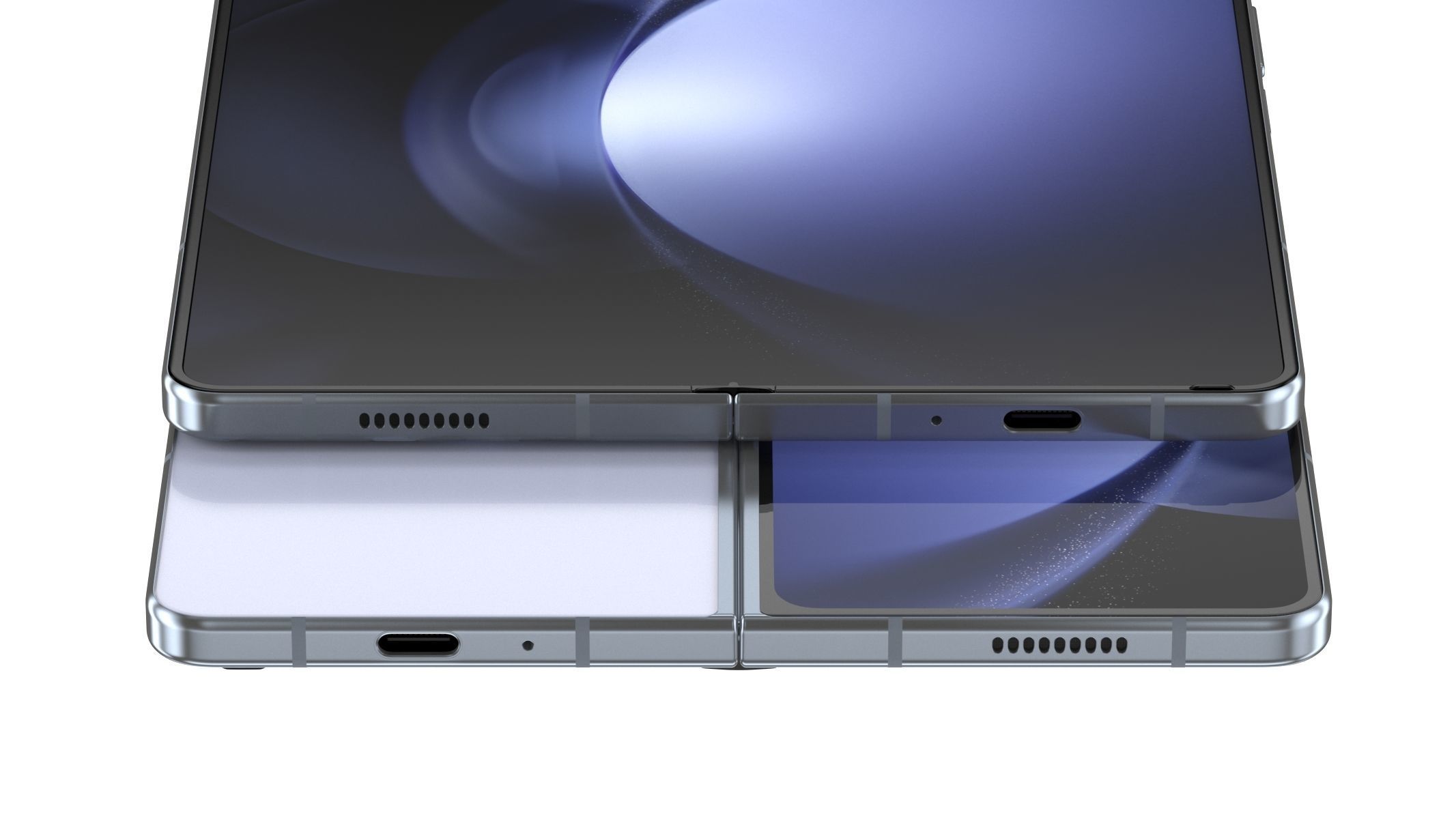 Samsung Galaxy Z Fold 5 Blue  3D model_9