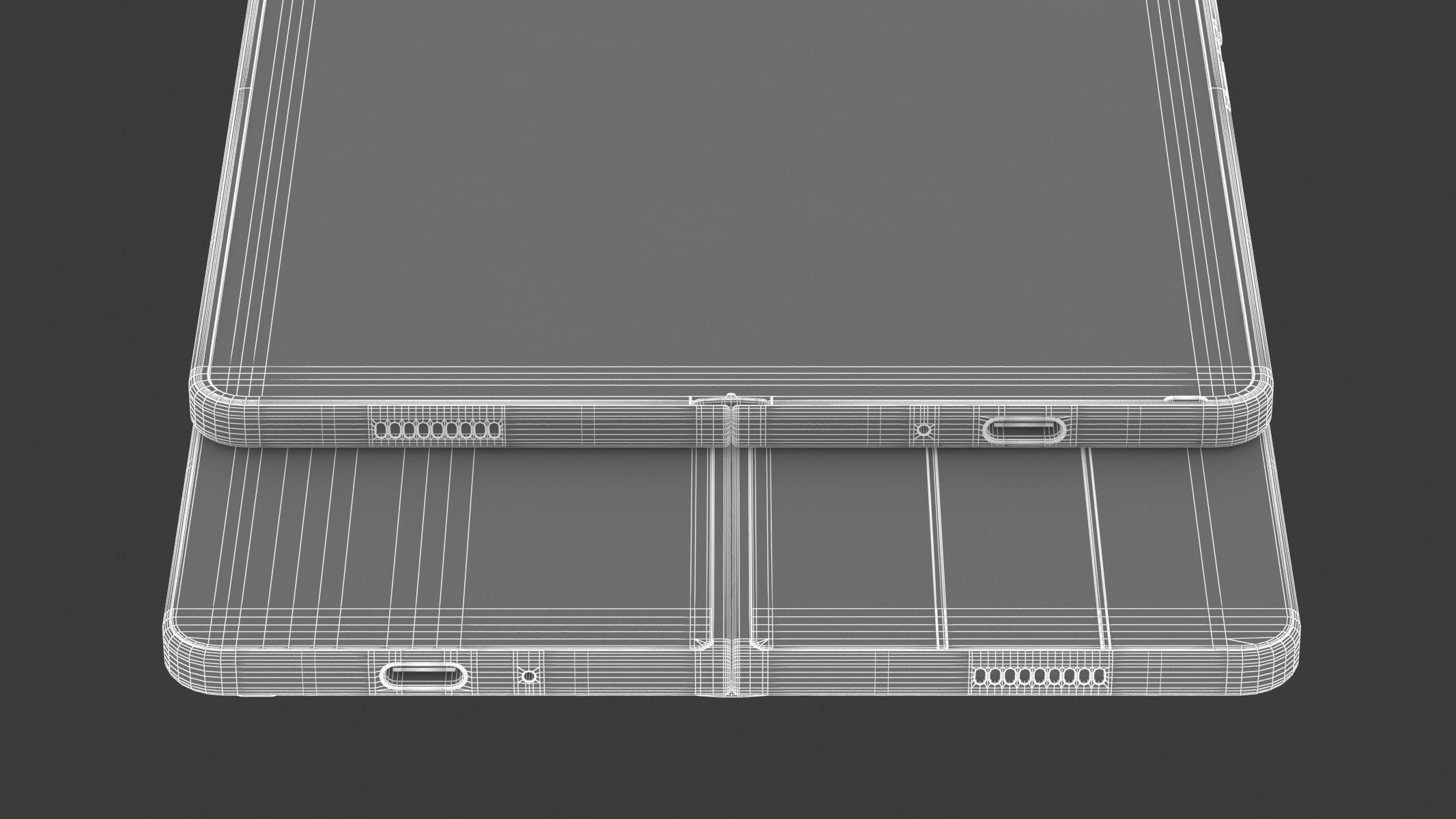 Samsung Galaxy Z Fold 5 Blue  3D model_19