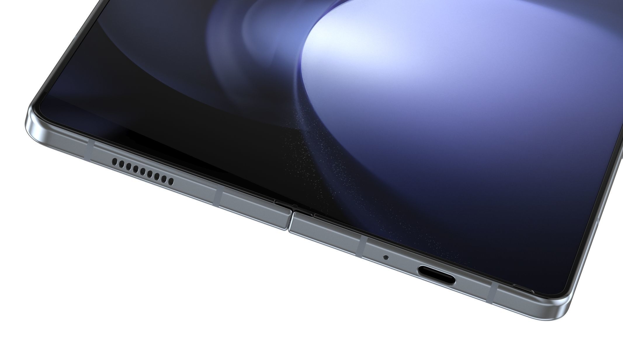 Samsung Galaxy Z Fold 5 Blue  3D model_5