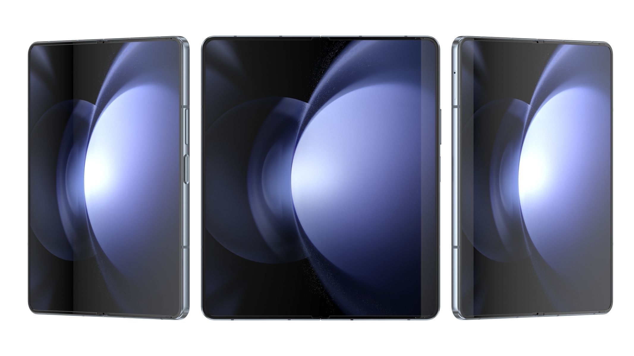 Samsung Galaxy Z Fold 5 Blue  3D model_7