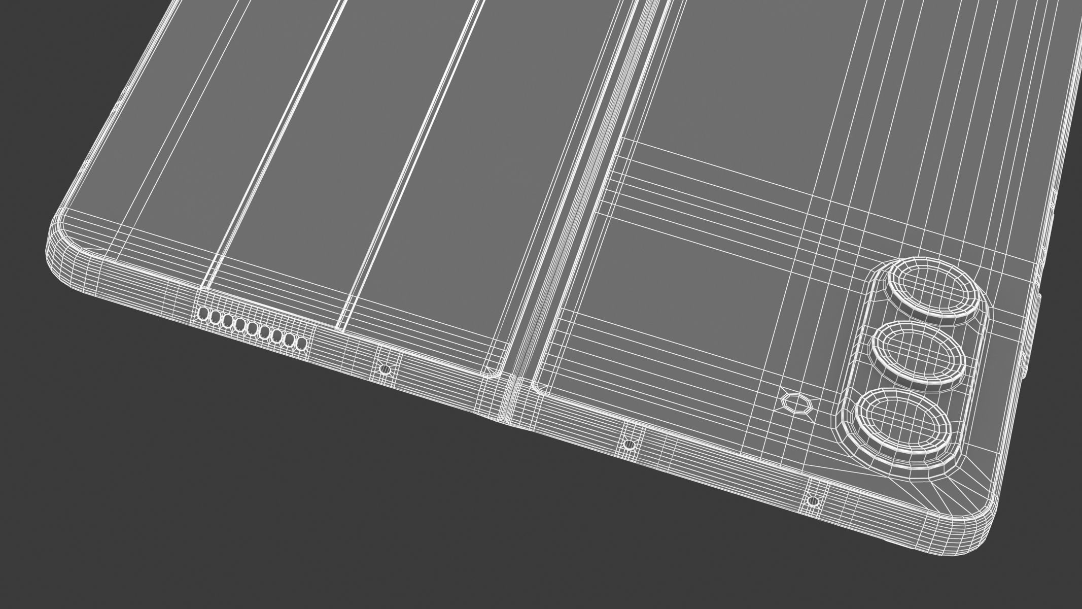 Samsung Galaxy Z Fold 5 Blue  3D model_16