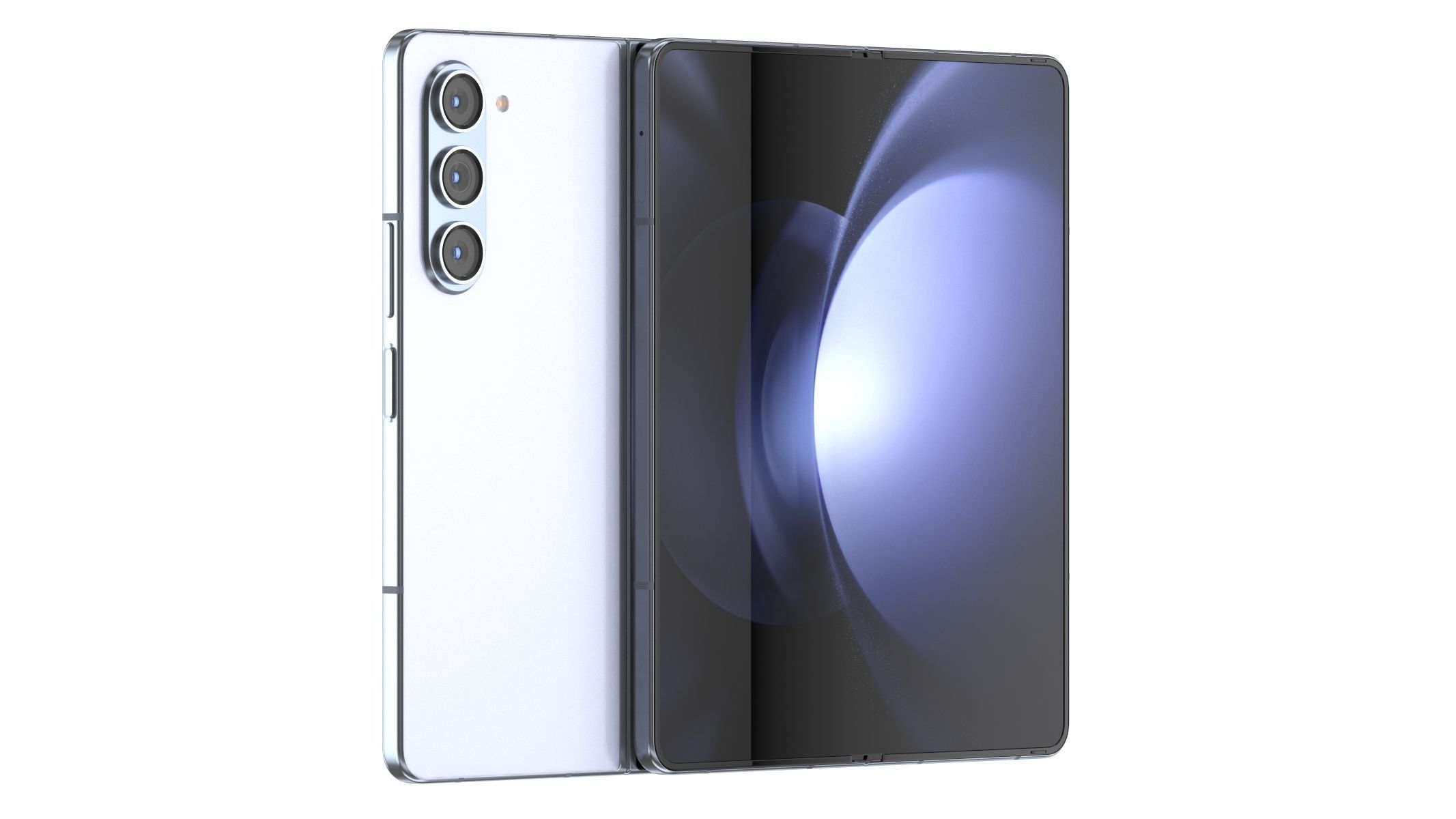 Samsung Galaxy Z Fold 5 Blue  3D model_1