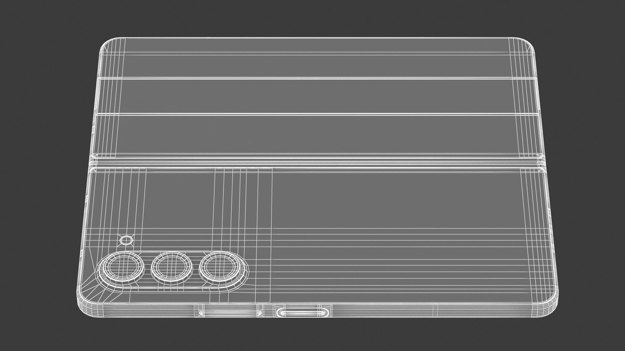 Samsung Galaxy Z Fold 5 Cream 3D model_12