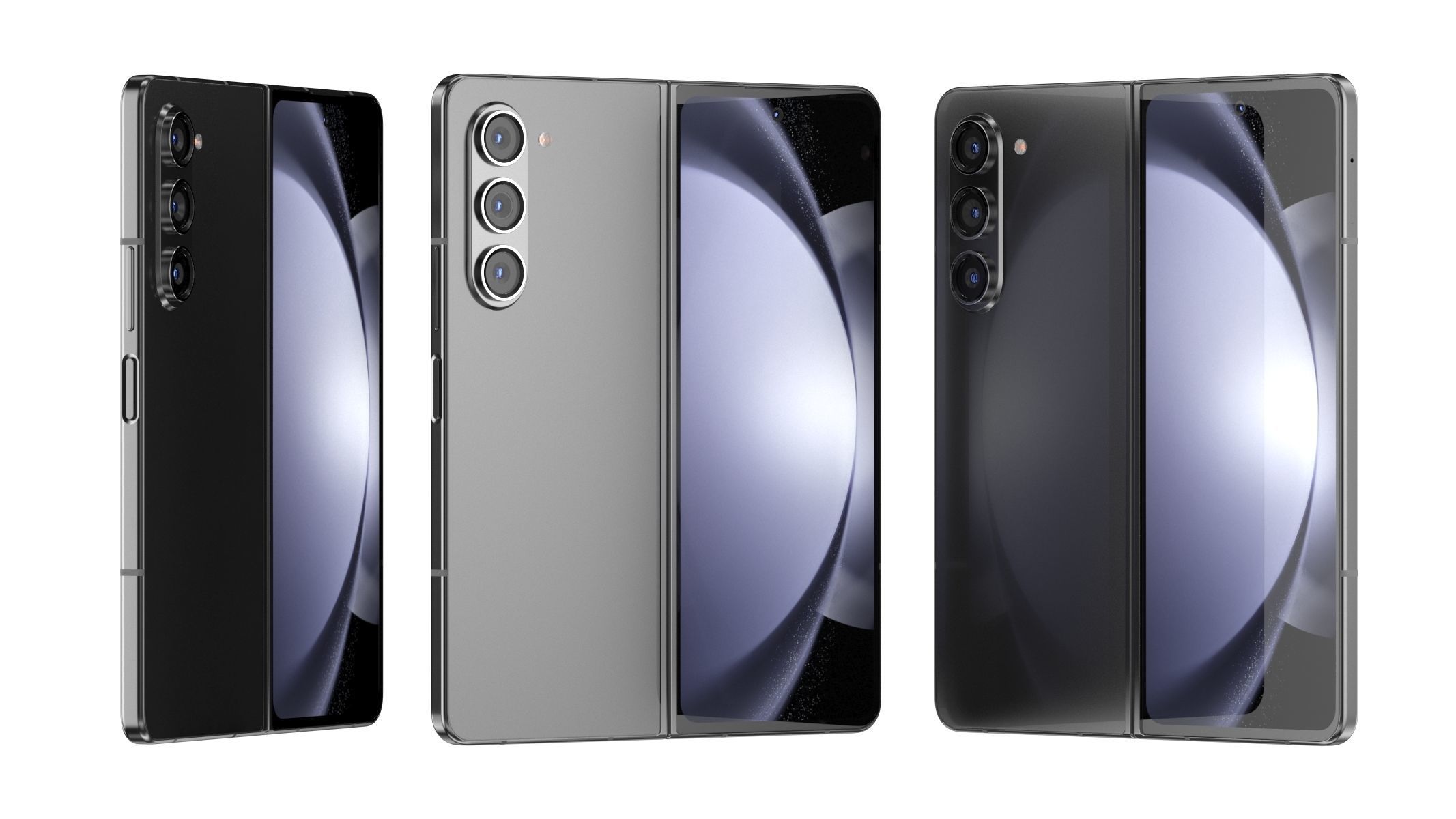 Samsung Galaxy Z Fold 5 Phantom Black 3D model_8