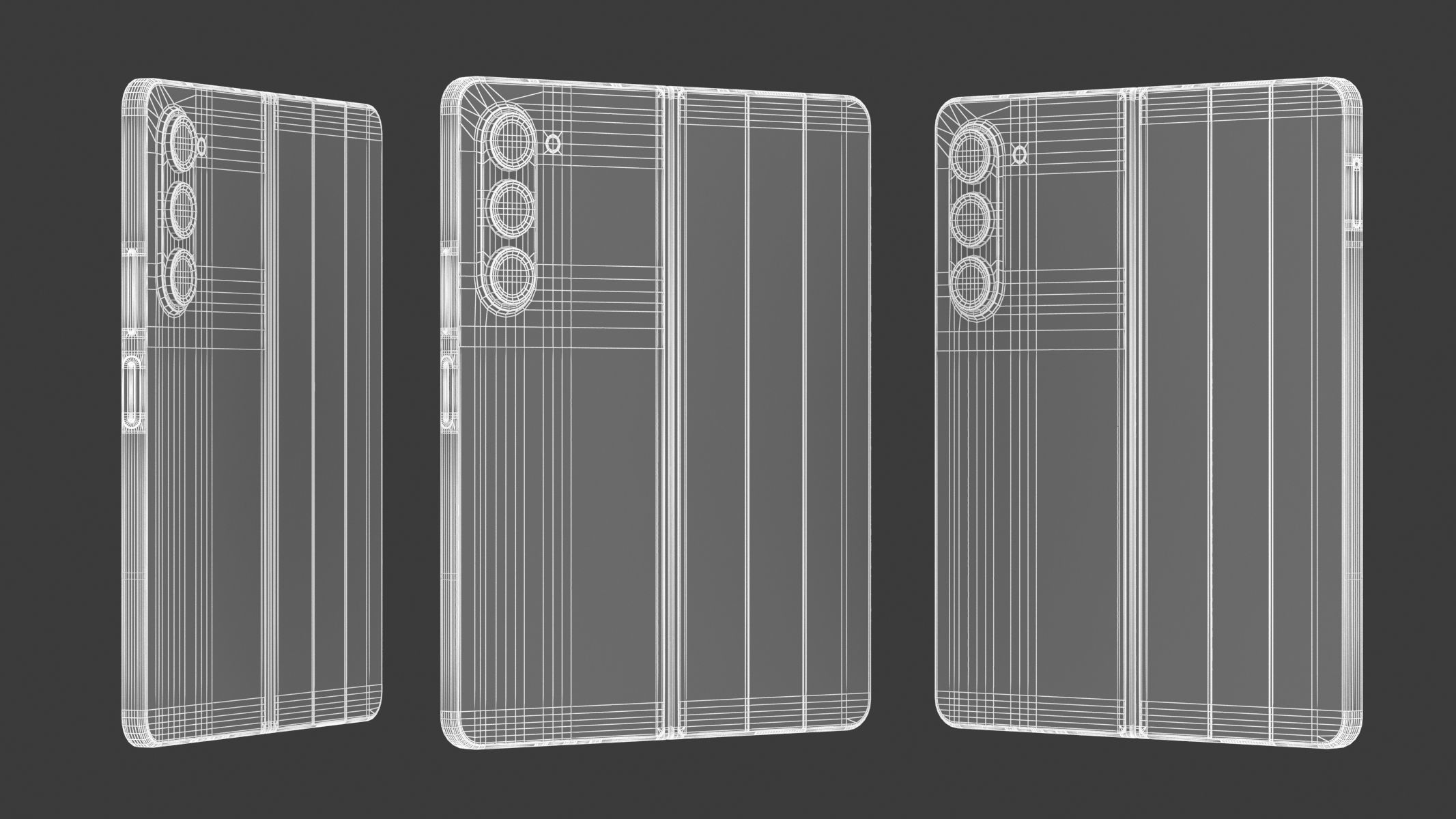 Samsung Galaxy Z Fold 5 Phantom Black 3D model_18