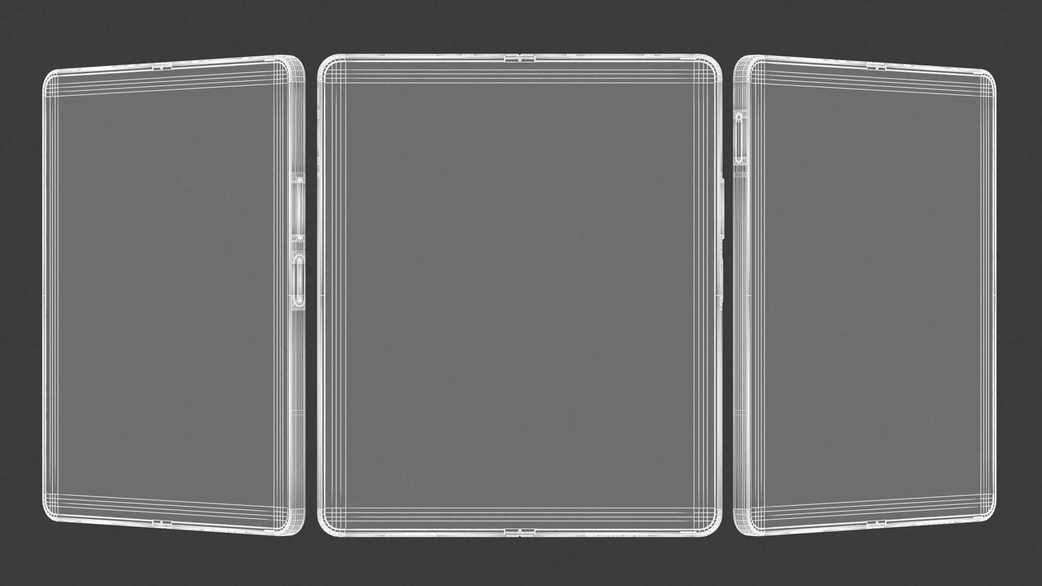 Samsung Galaxy Z Fold 5 Phantom Black 3D model_17