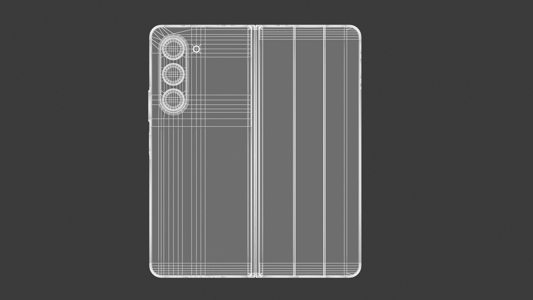 Samsung Galaxy Z Fold 5 Phantom Black 3D model_10