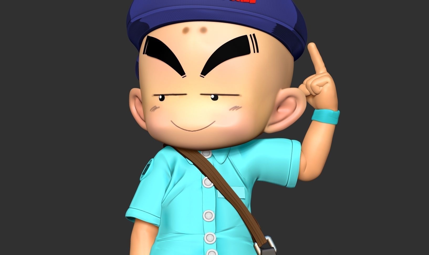 Naughty Krillin 3D print model_5
