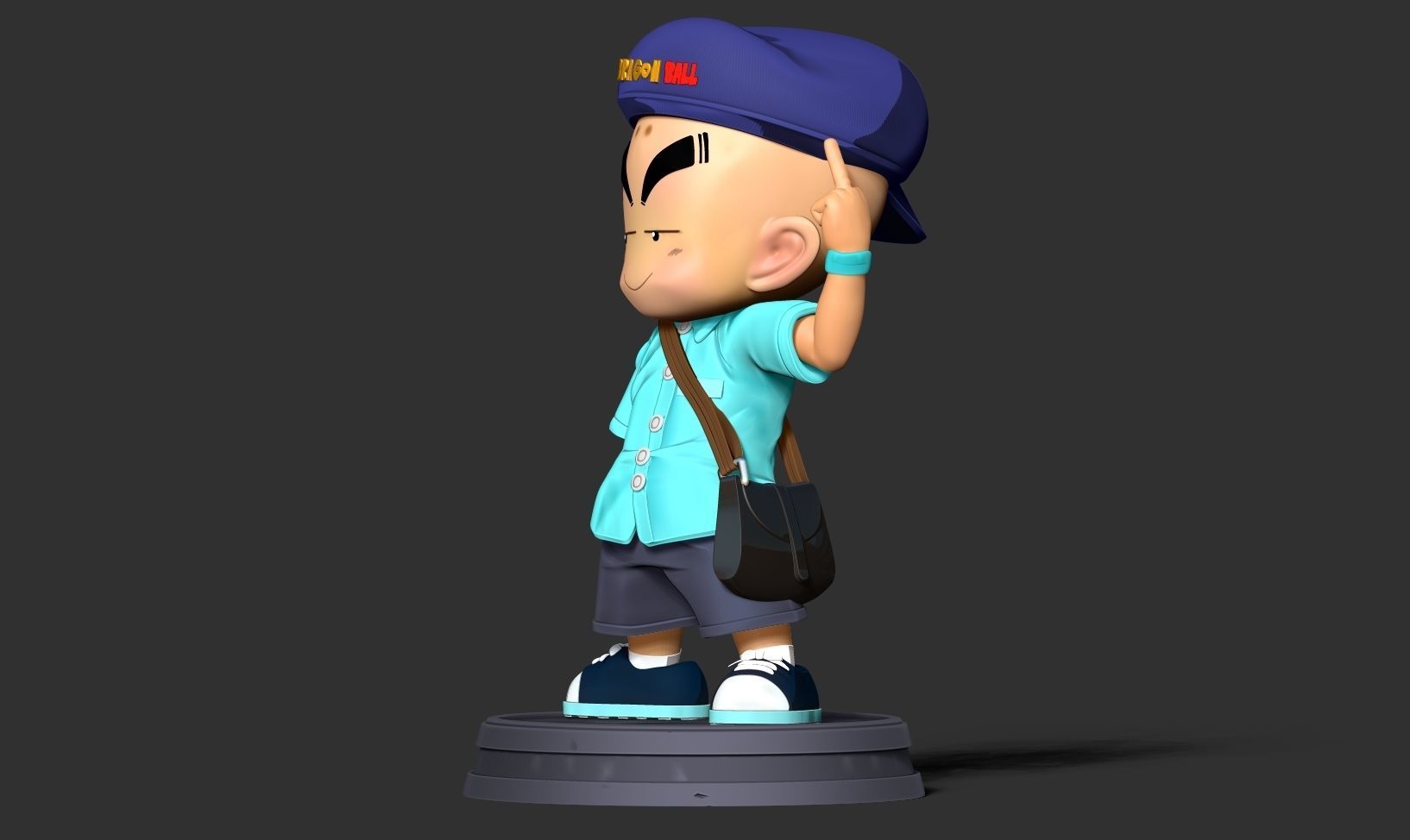 Naughty Krillin 3D print model_12