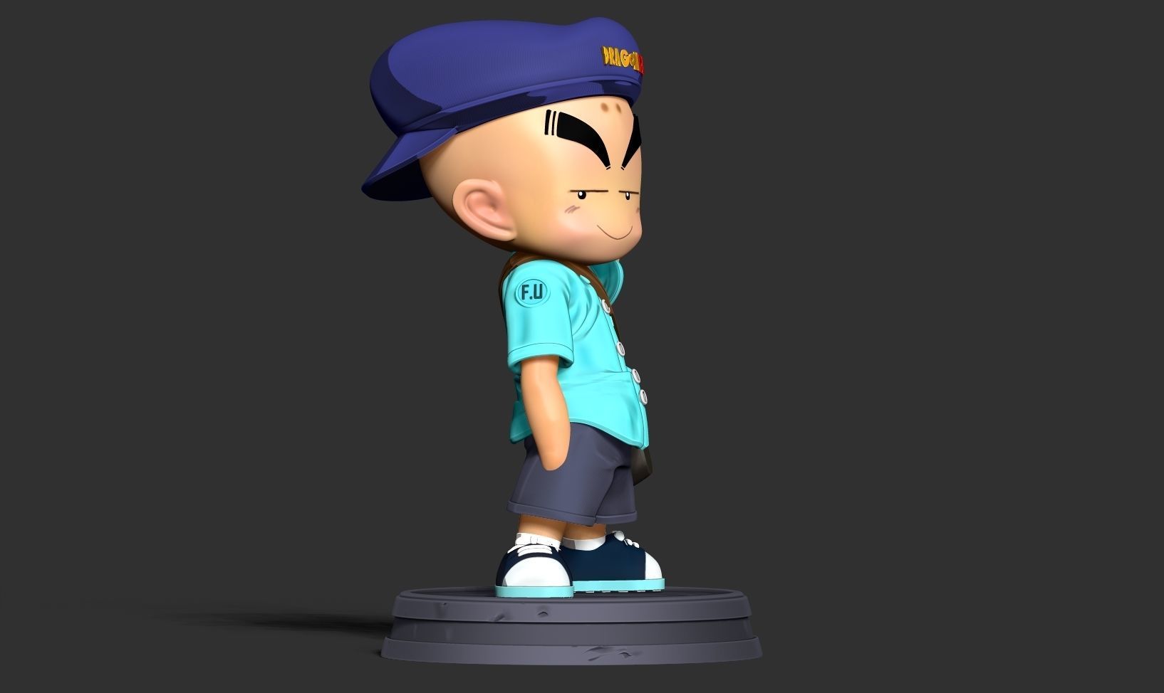 Naughty Krillin 3D print model_14