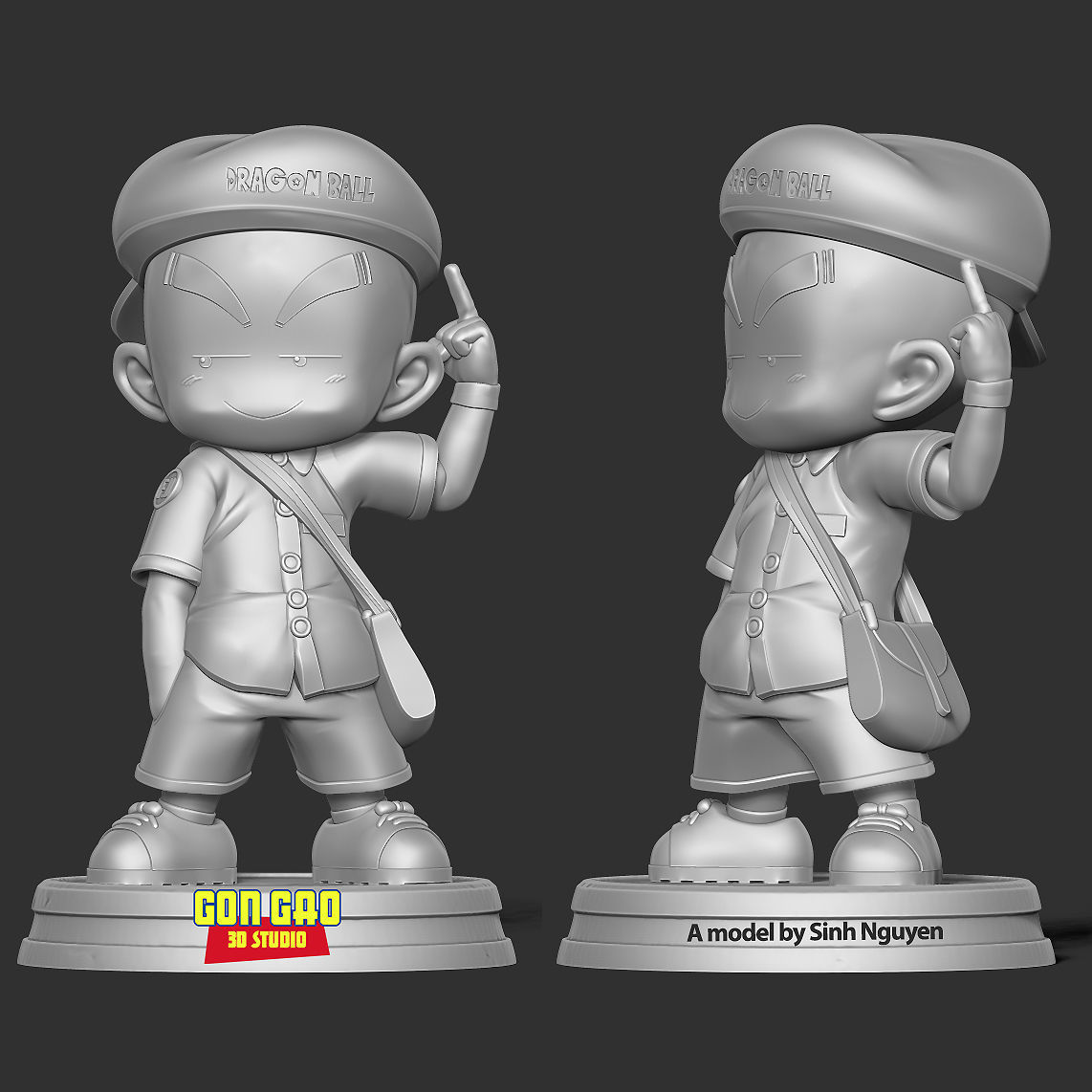 Naughty Krillin 3D print model_6