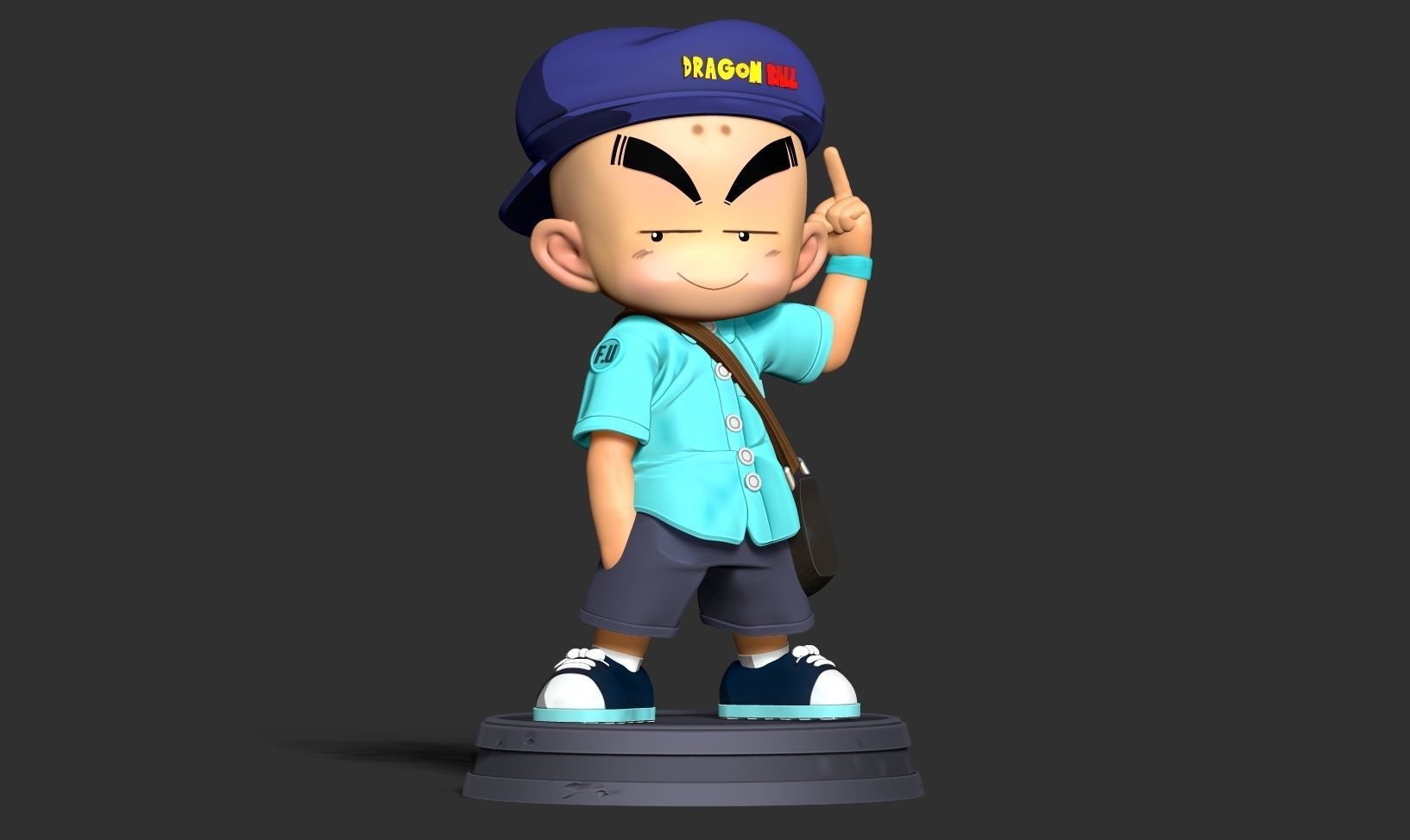 Naughty Krillin 3D print model_10