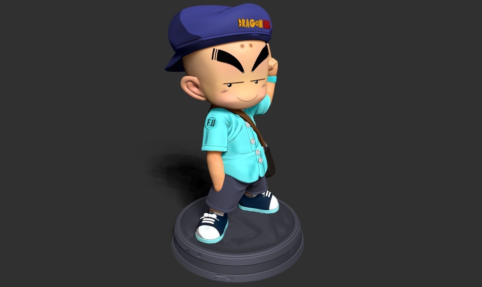 Naughty Krillin 3D print model_16
