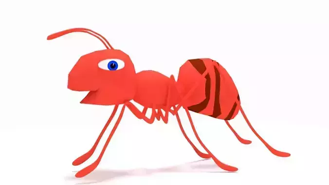 Incredible Ant Model Low-poly 3D model