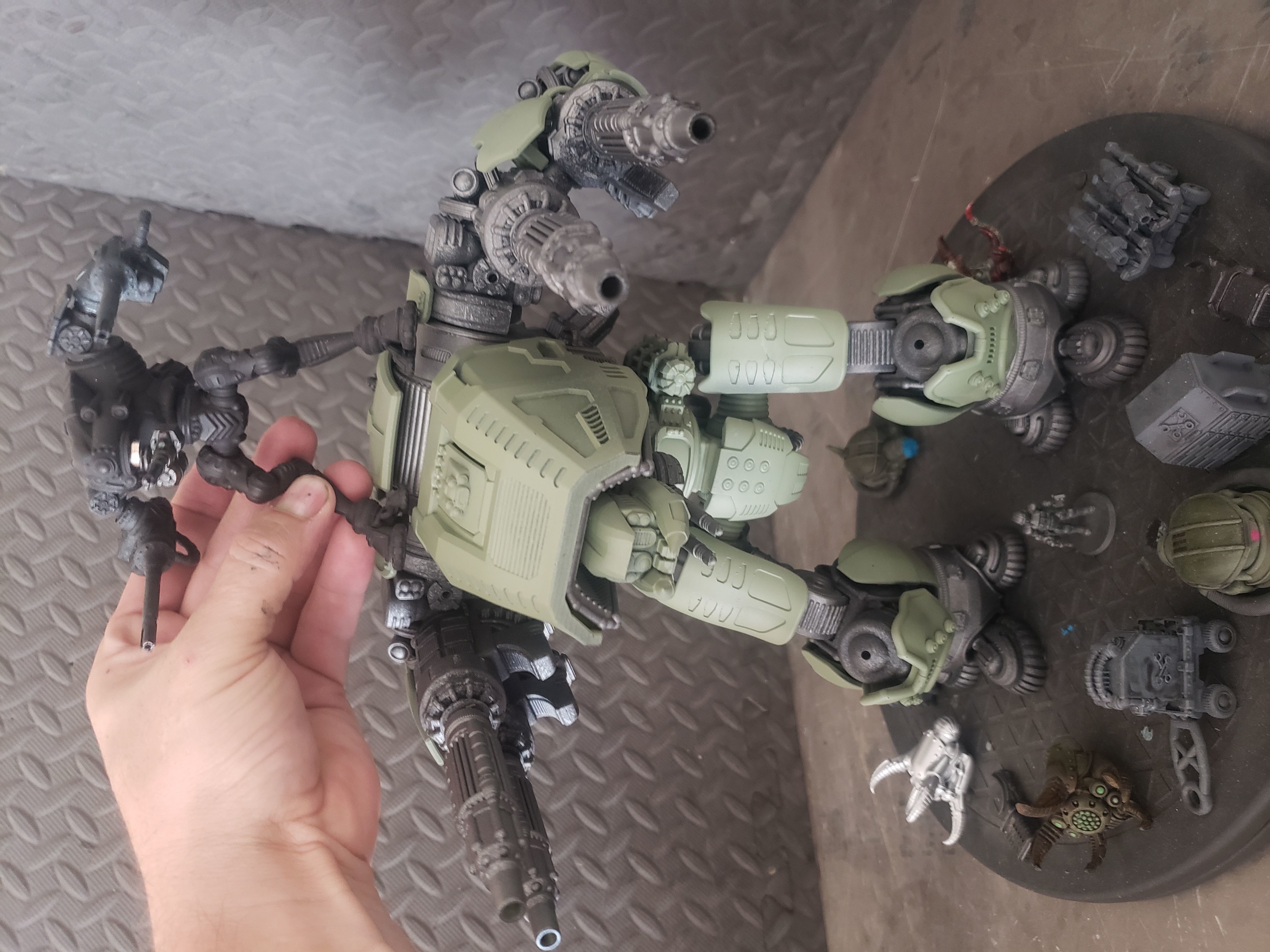 Project Gigante-Superheavy Fire Support Mech in 28mm 3D print model_16