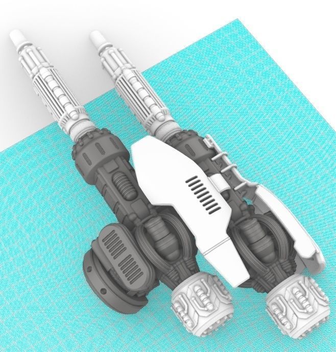 Project Gigante-Superheavy Fire Support Mech in 28mm 3D print model_7