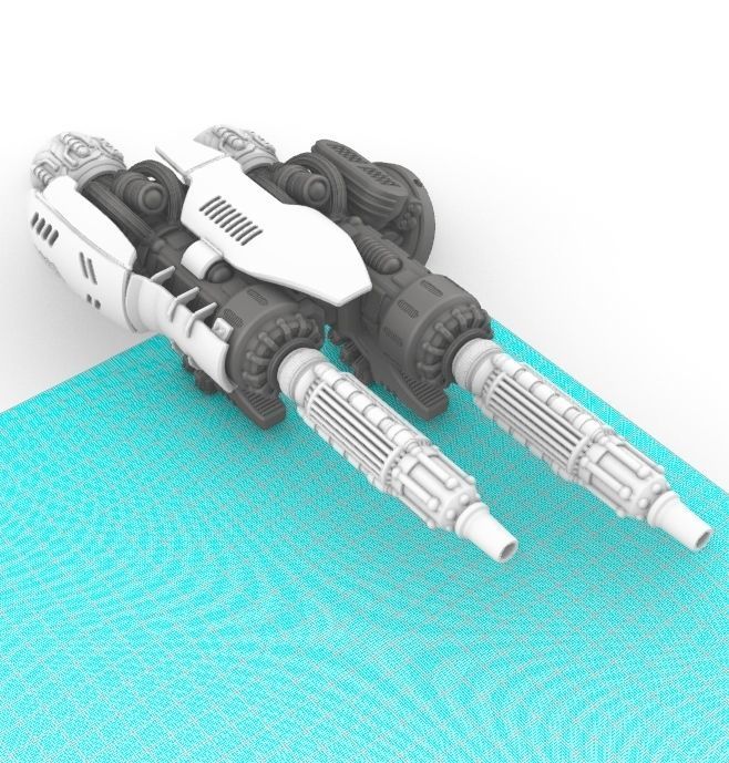 Project Gigante-Superheavy Fire Support Mech in 28mm 3D print model_8