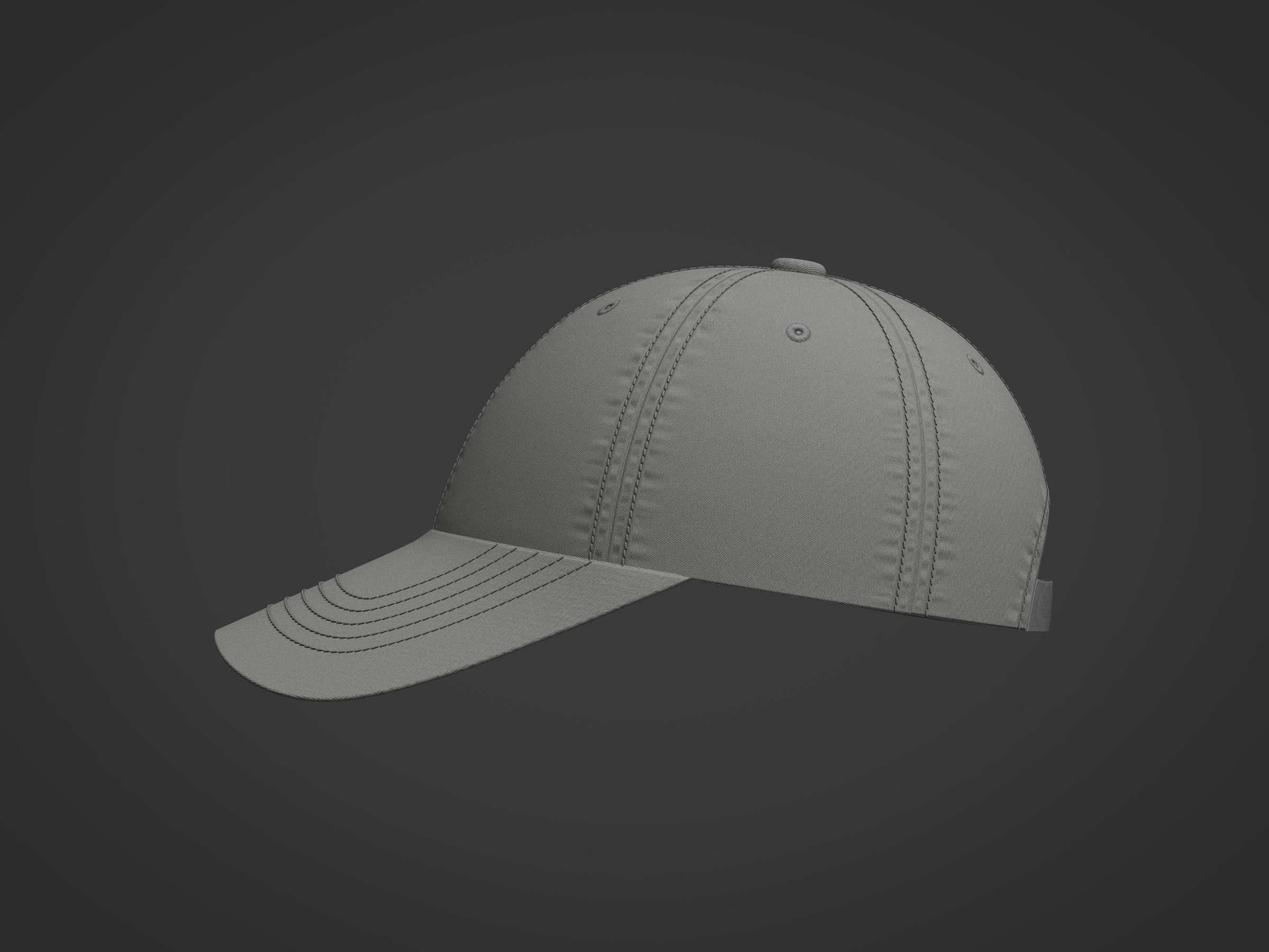 Baseball Hat 3d Model 3D model_5