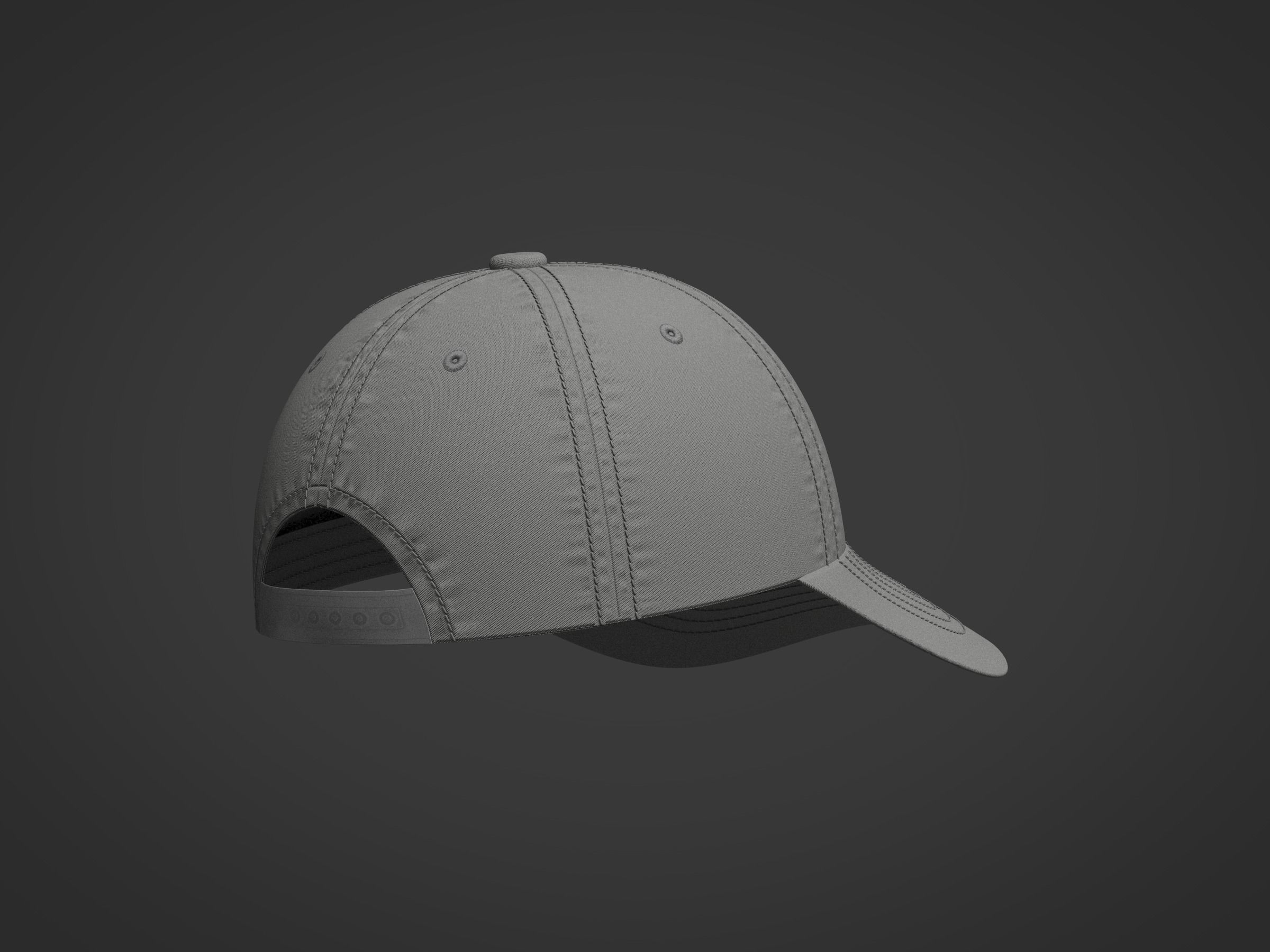 Baseball Hat 3d Model 3D model_8