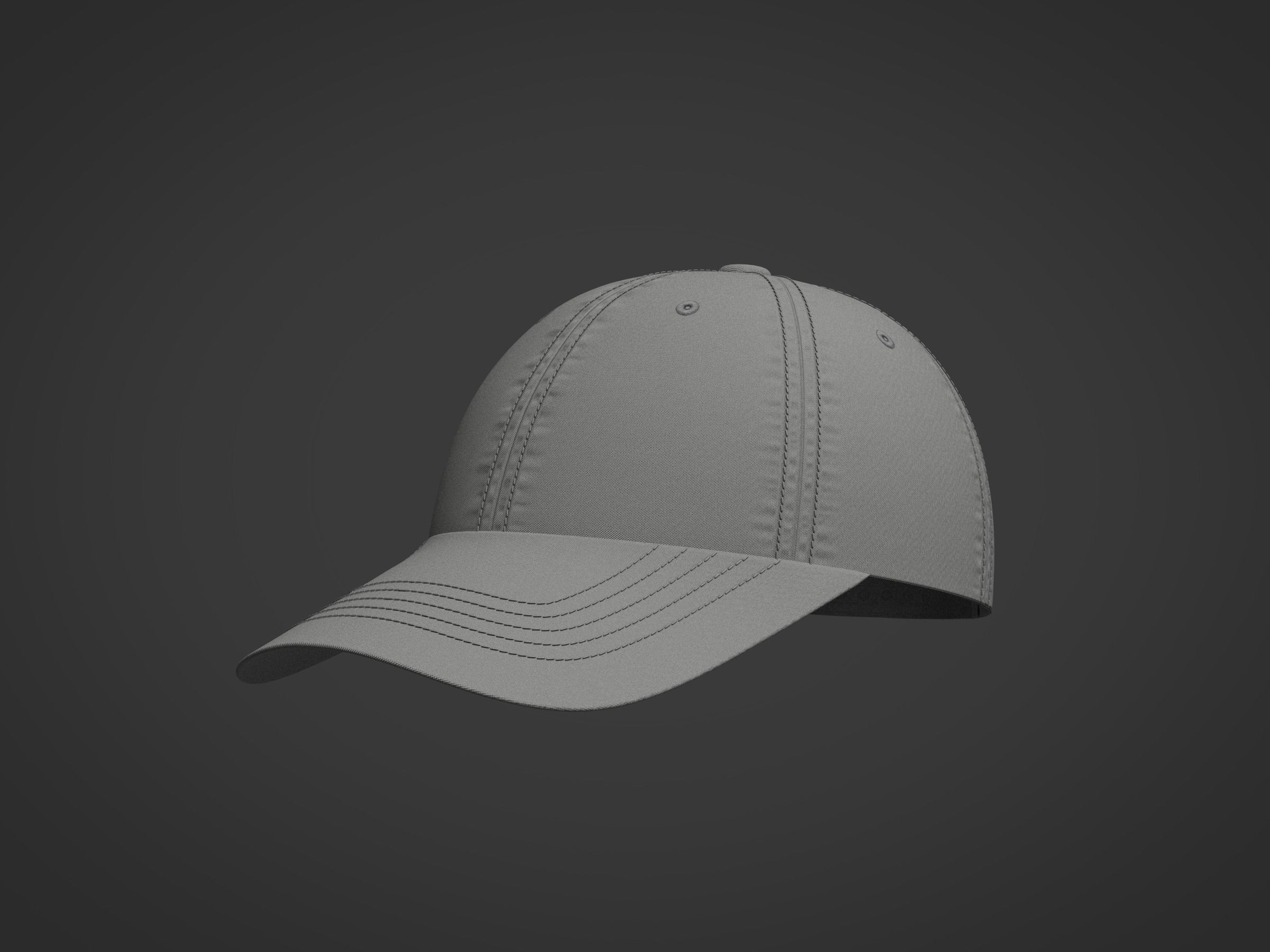 Baseball Hat 3d Model 3D model_7