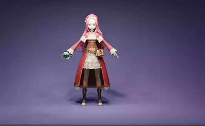 Anime Character - Eternal Radiance Ruby