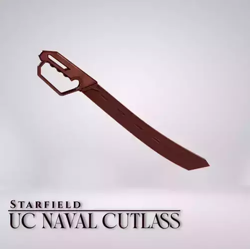 UC Naval Cutlass from Starfield 3D print model