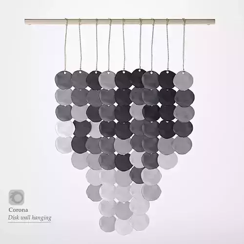 Disk wall hanging