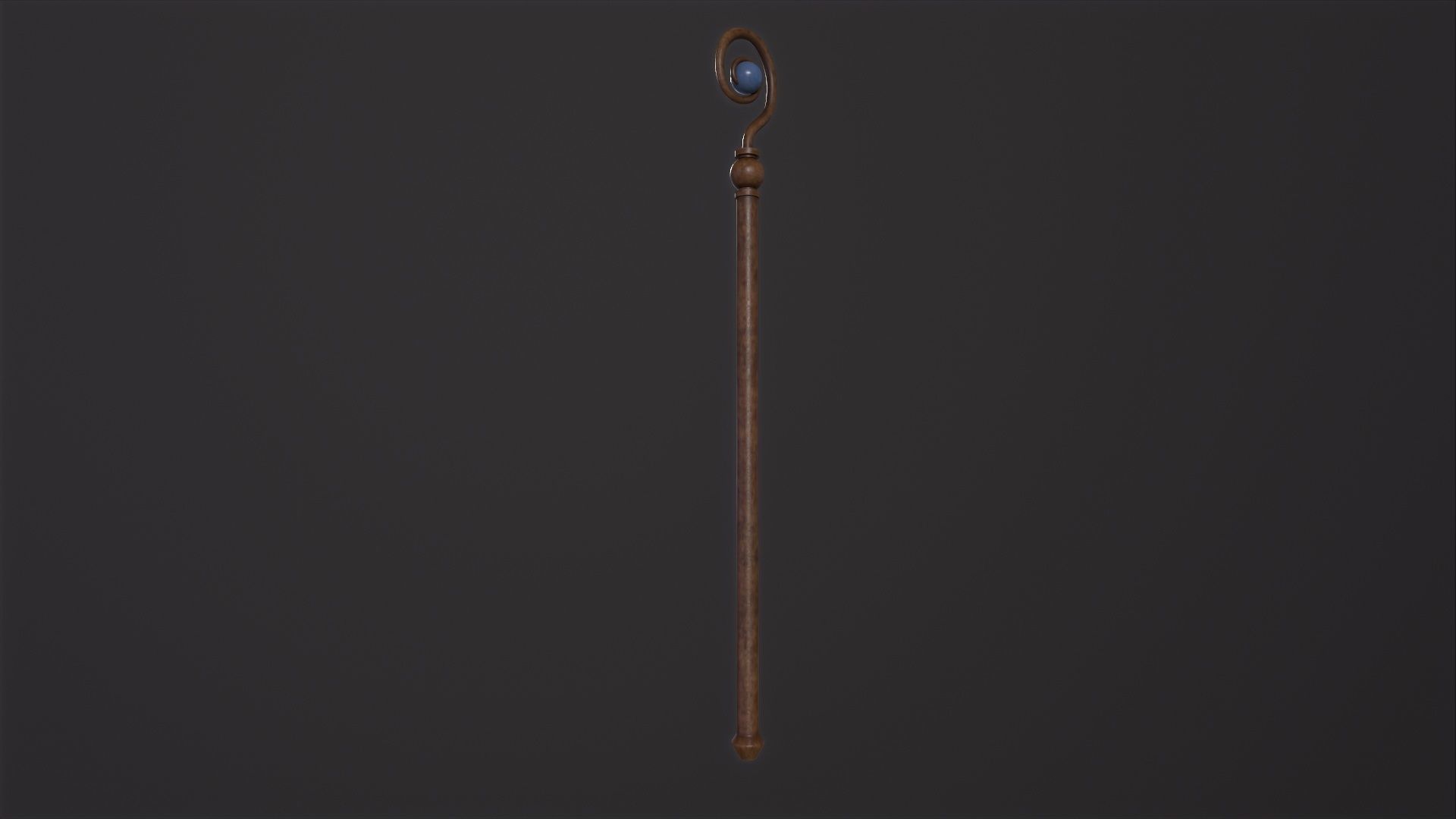 Medieval Staff 3D Model Low-poly 3D model_5