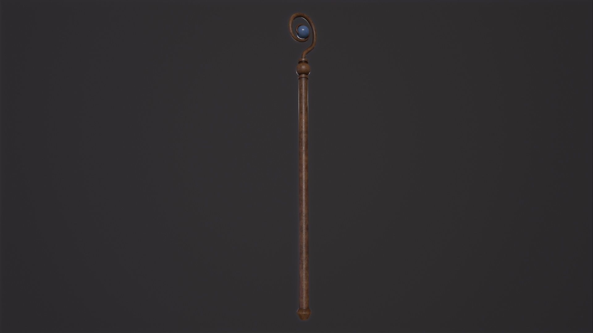 Medieval Staff 3D Model Low-poly 3D model_4