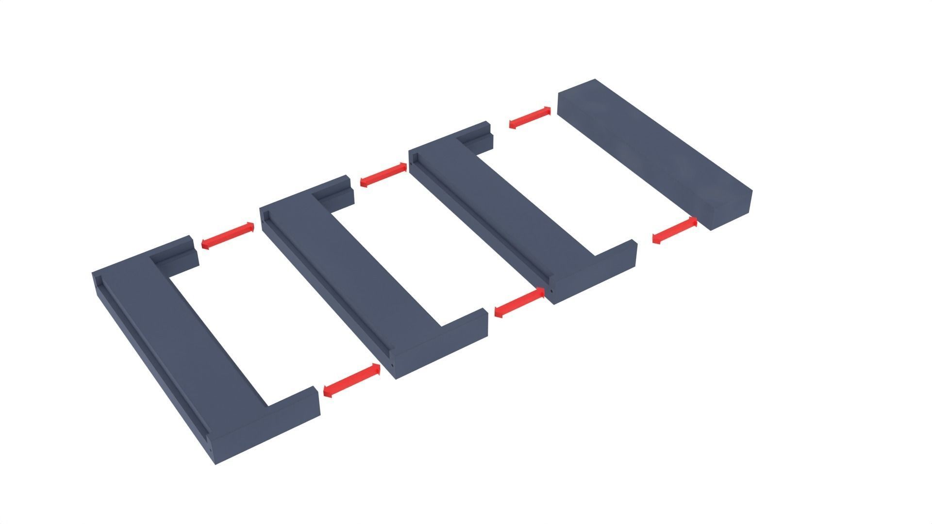 Set 1a - Death Star Vader vs Obi-Wan 1-6 scale Hottoys 3D Model Collection_26