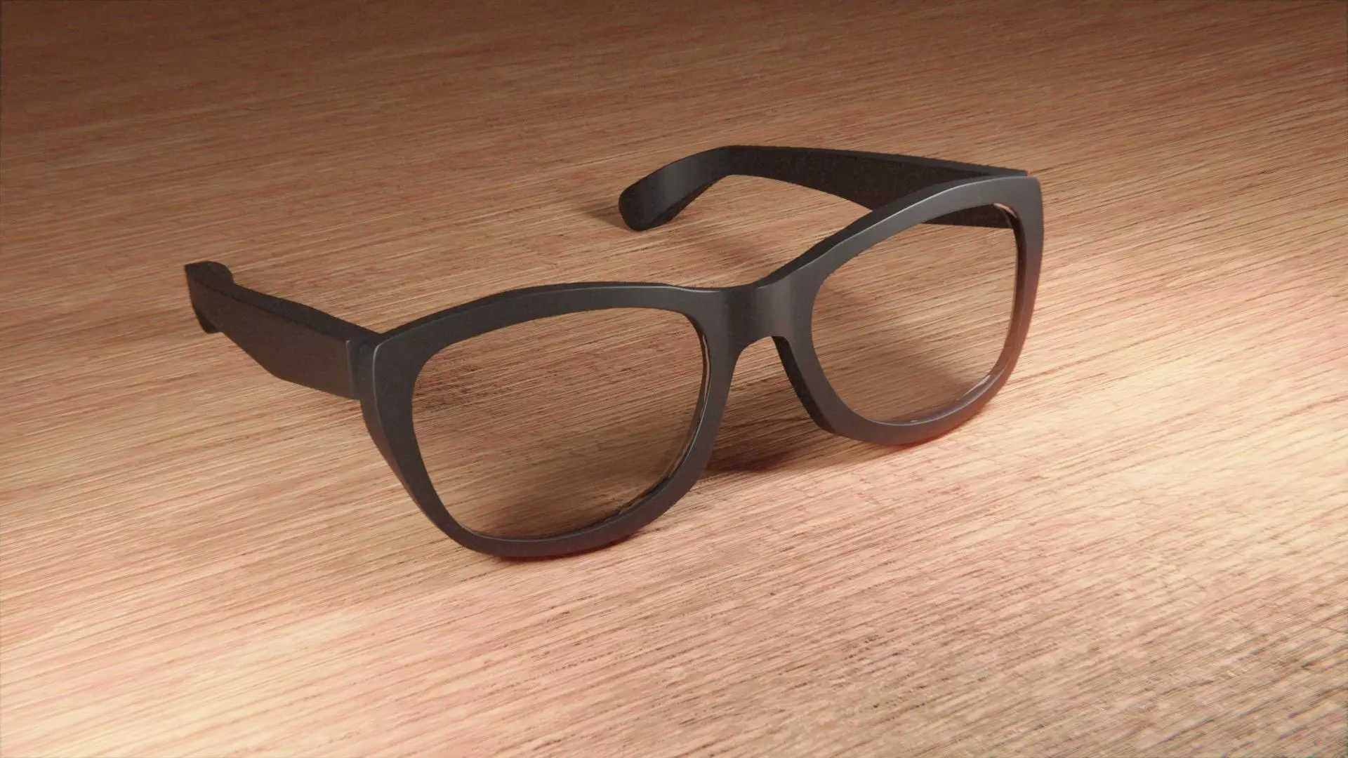 Classic Ray-Ban Glasses  Free low-poly 3D model_0