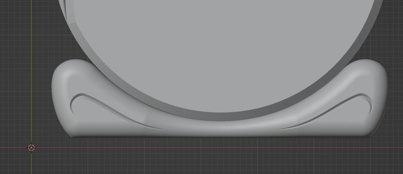 Cross circle swirls 3D print model_4